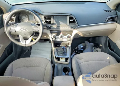2019 Hyundai Elantra Sel z USA, uszkodzony, nr VIN 5NPD84LF2KH478489